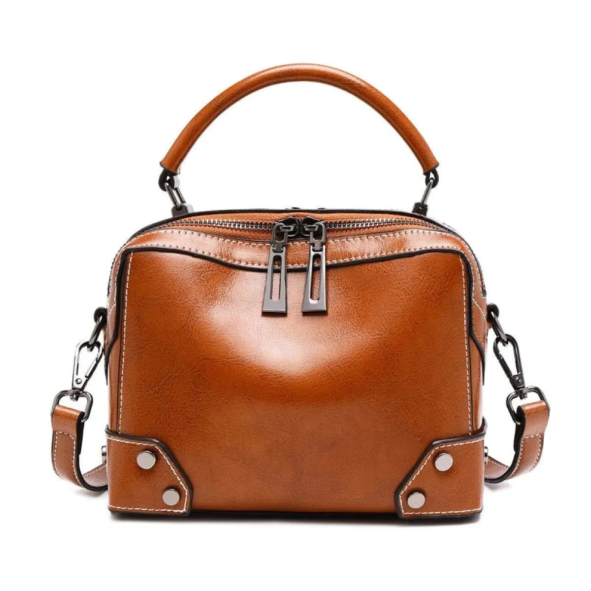Portable Zipper Shoulder Messenger Bag