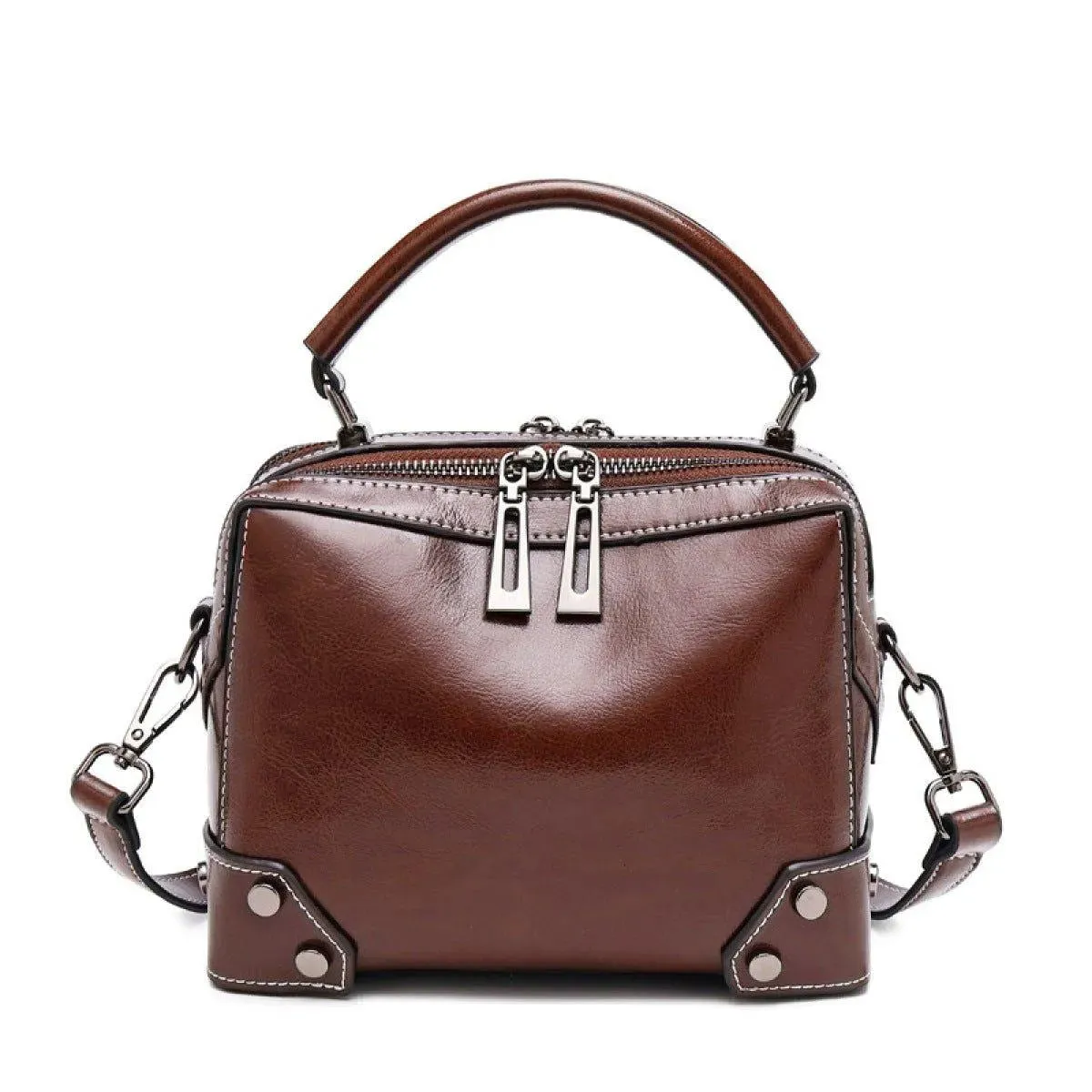 Portable Zipper Shoulder Messenger Bag