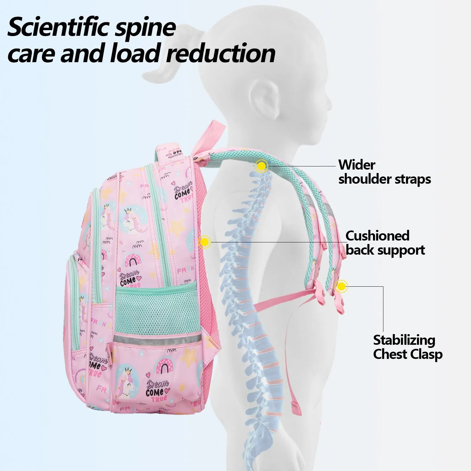 Premium Unicorn School Backpack For Kids