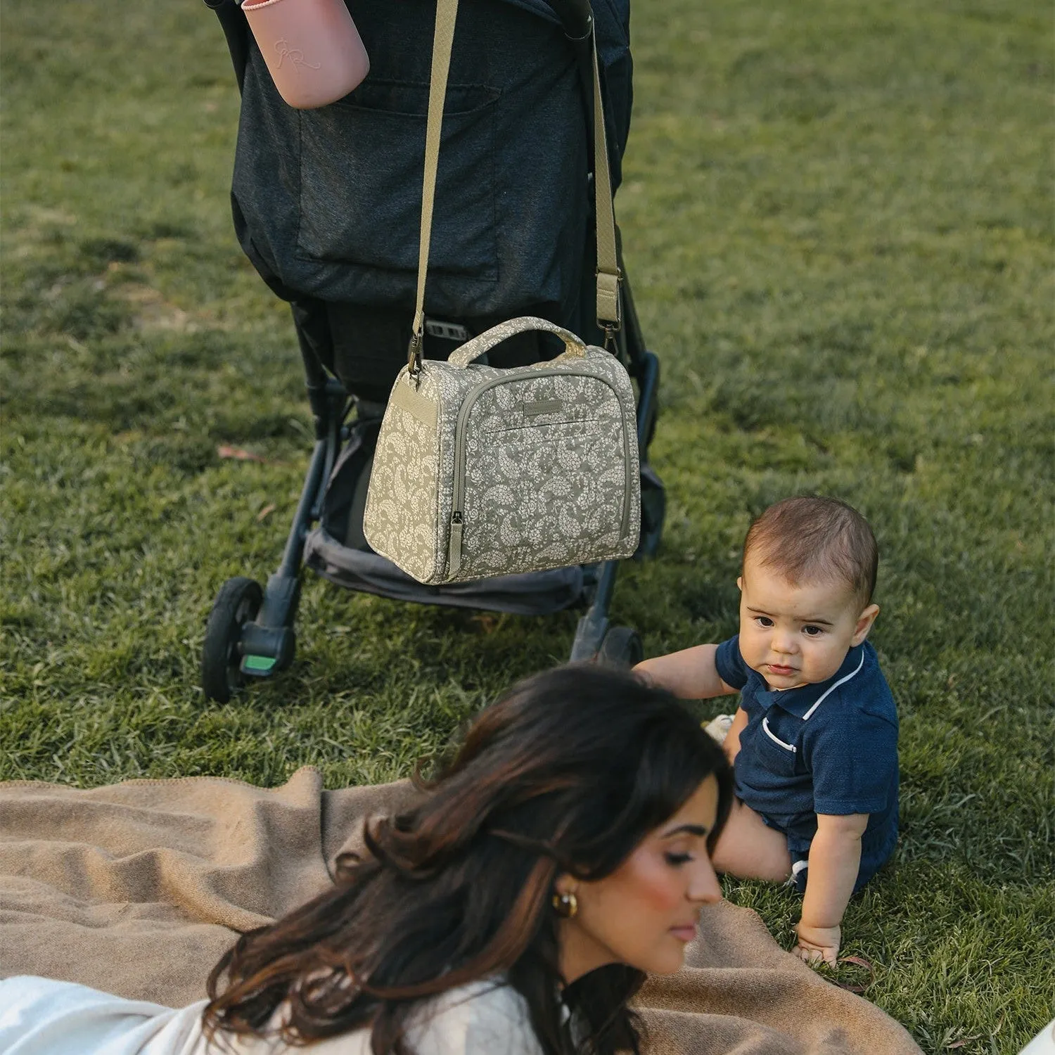 Sazan   JuJuBe Insulated Bottle Bag | Paisley Floral
