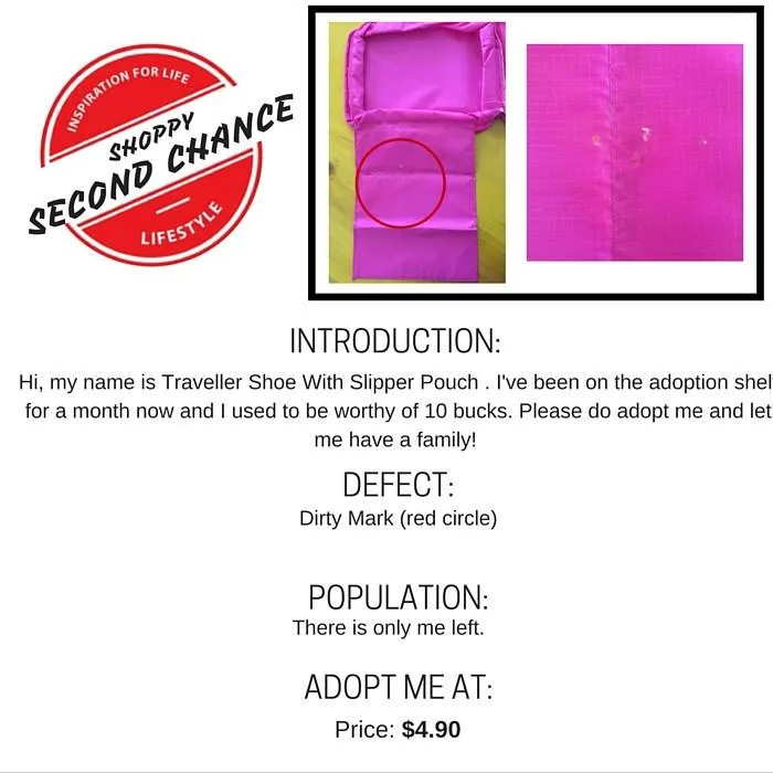 [SECOND CHANCE] Traveller Shoe With Slipper Pouch