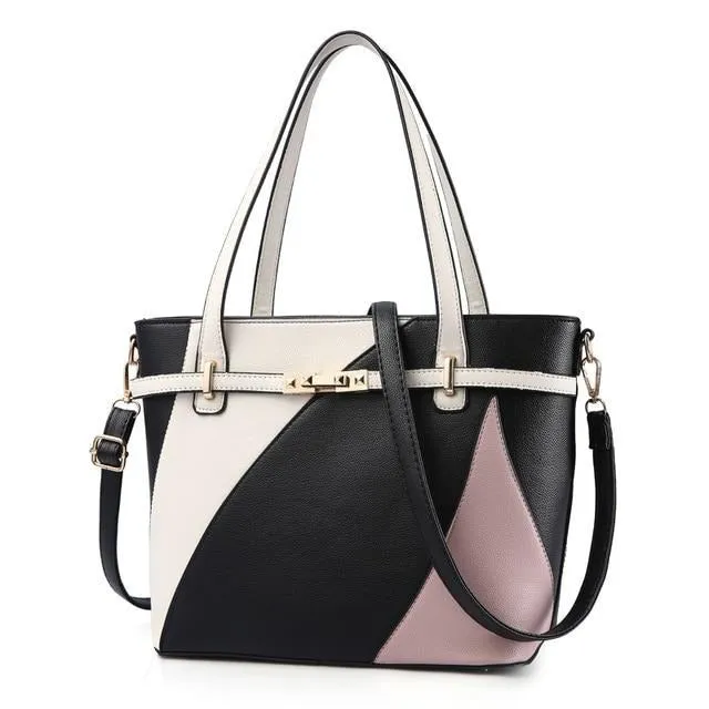 Sequined Zipper Messenger Bag