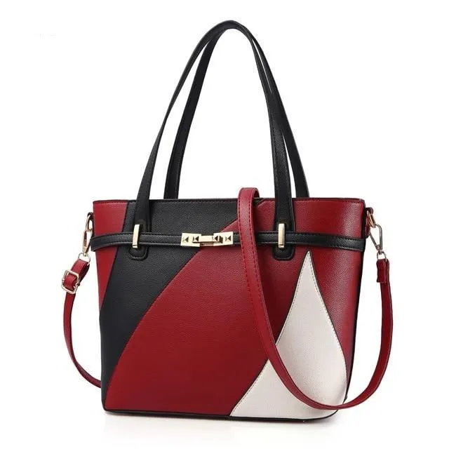 Sequined Zipper Messenger Bag