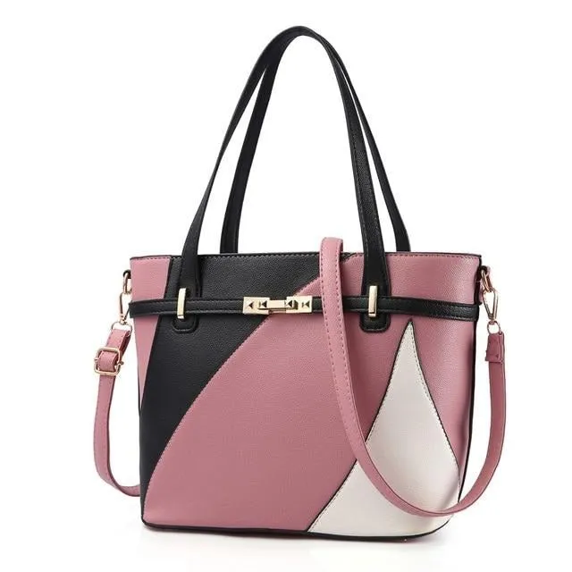 Sequined Zipper Messenger Bag