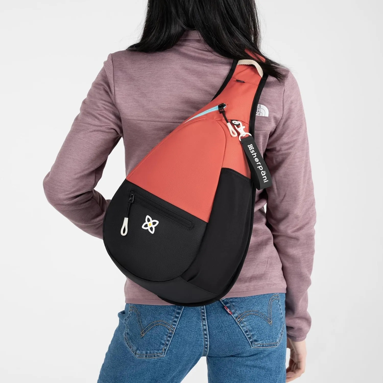 Sherpani Esprit, Sling Backpack, 10L Travel Bag, Women Shoulder Sling Purse, Crossbody Backpack, Sling Pack, Travel Gifts for Mothers Day 2025, RFID Protection, Fits 10 Inch Tablet (Reef)