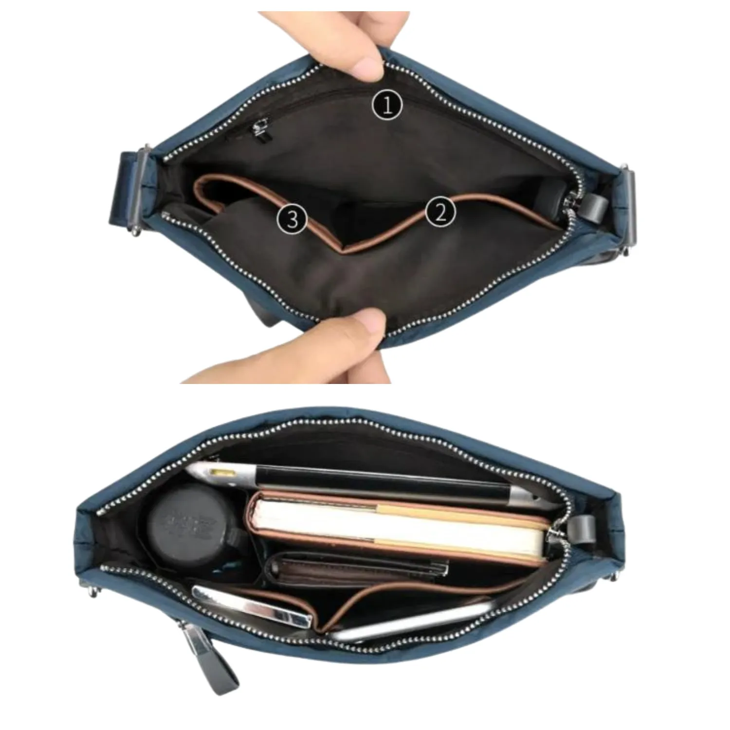 Sleek Metropolitan Shoulder Messenger Bag