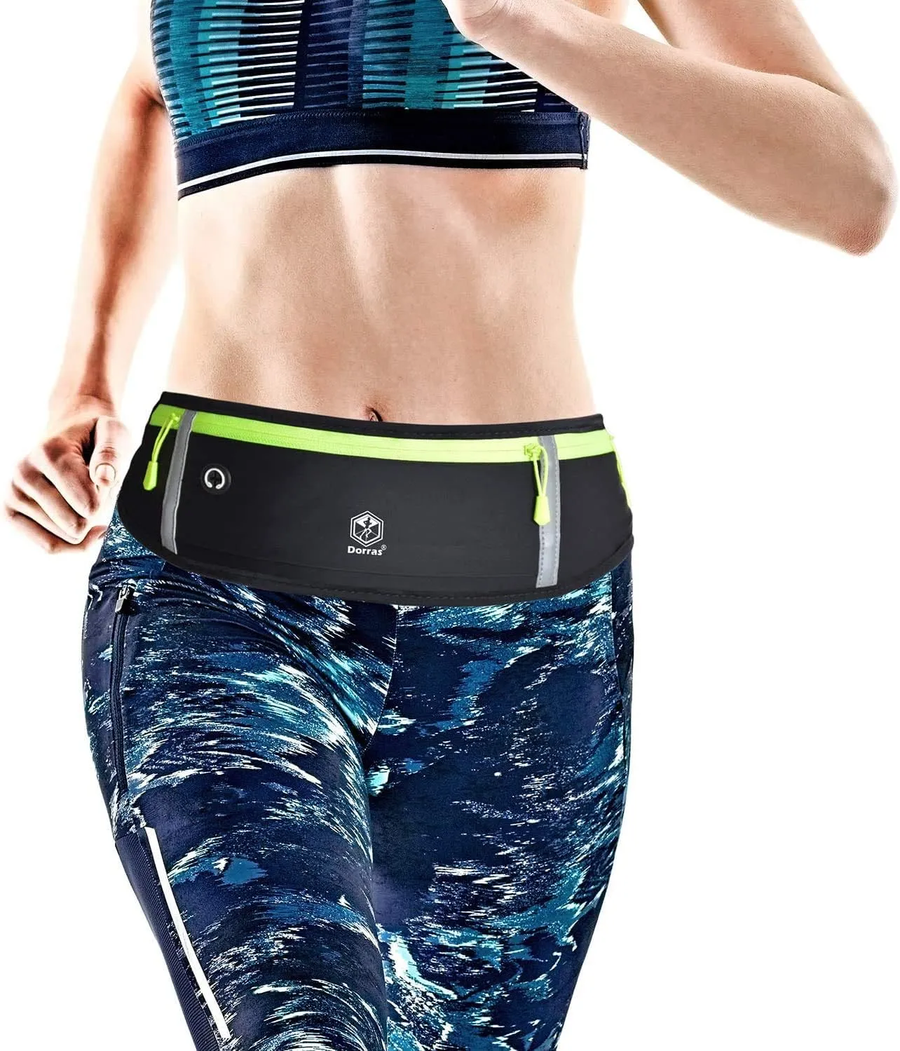 Slim Running Belt Fanny Pack for Women & Men, Running Phone Holder Runners Belt Waist Pack Bag for Running Hiking Sports