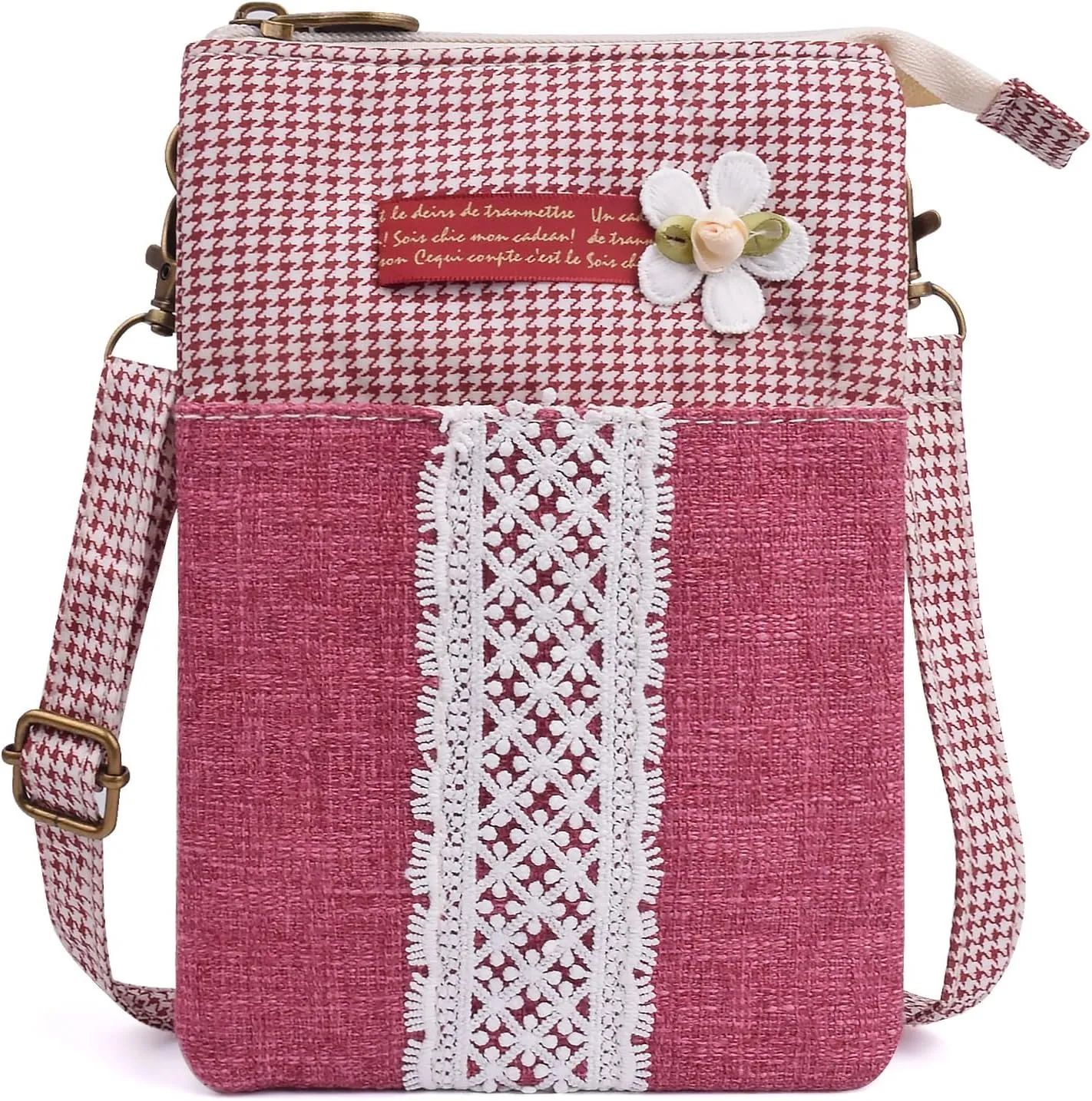 Small Crossbody Bag for Women Mobile Phone Purse National Pattern Shoulder Bag Handbags Coin Pouch for Women