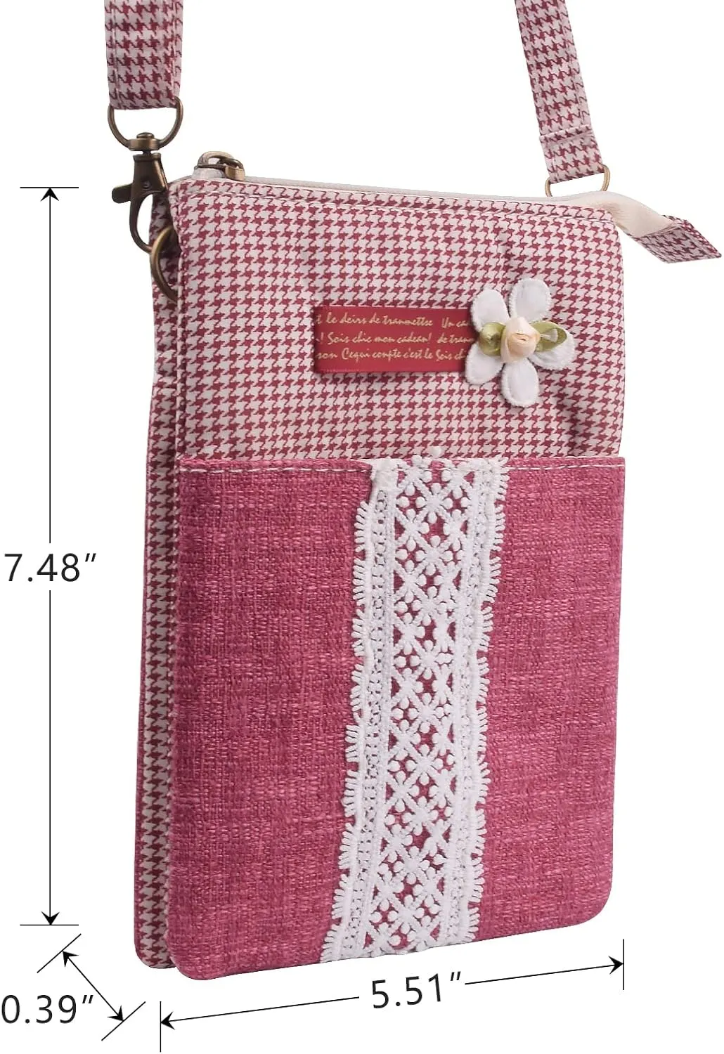 Small Crossbody Bag for Women Mobile Phone Purse National Pattern Shoulder Bag Handbags Coin Pouch for Women