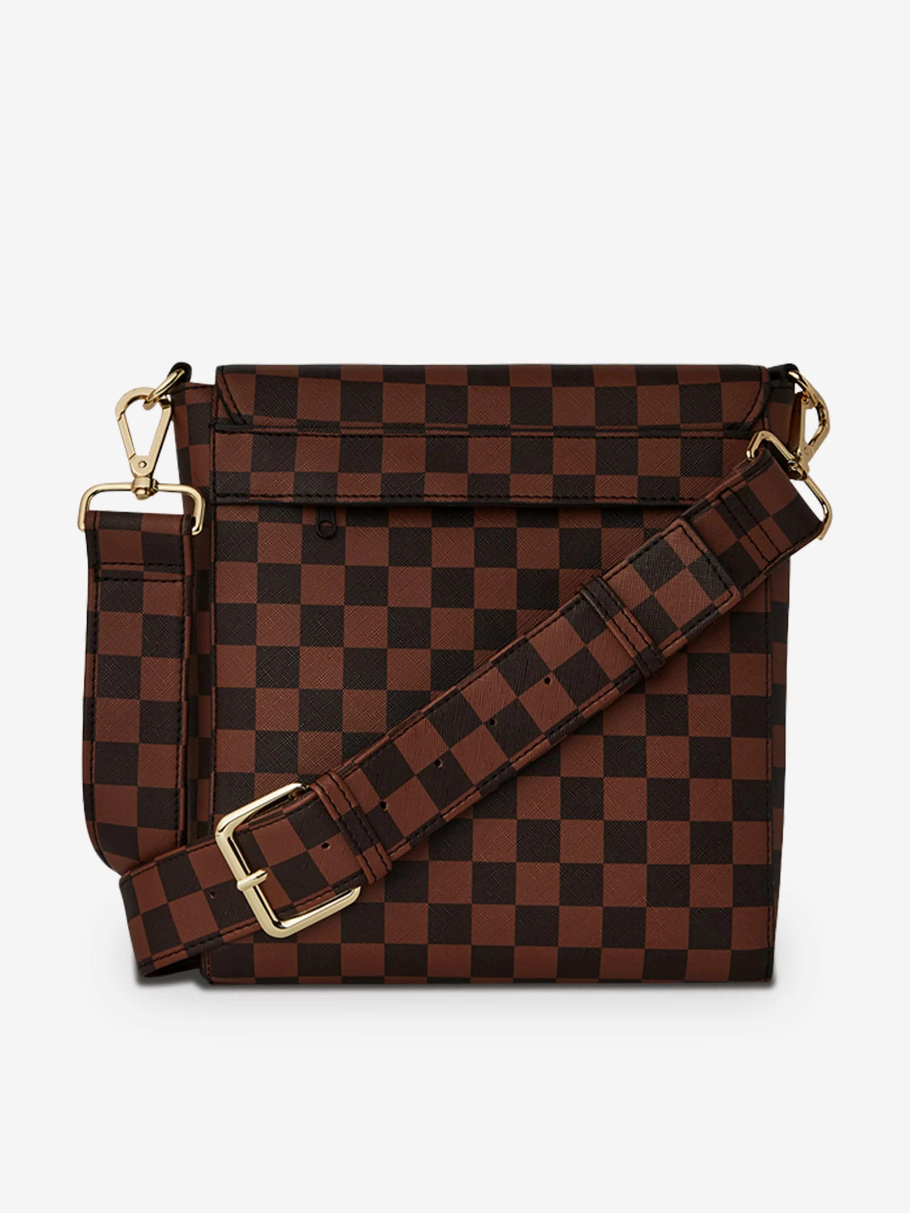 Sprayground Kids Sip Lenticular Chomp Messenger Sling Bag in Brown (23cm)