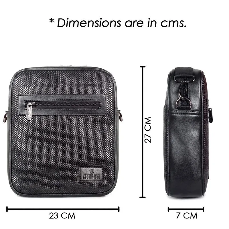 THE CLOWNFISH Berreto Synthetic 25 cms Chocolate Messenger Bag Sling Bag