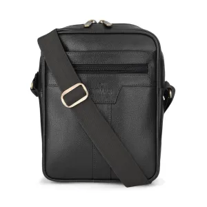 THE CLOWNFISH Fiona Series Sling Bag - Water Resistant, Stylish Design | 3.5L Capacity | Black