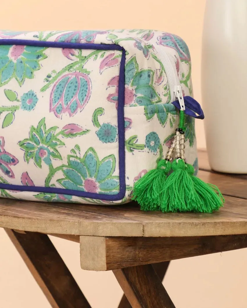 Versatile and Stylish Zahra Multi-Utility Cotton Pouch | 9 x 4.5 inches