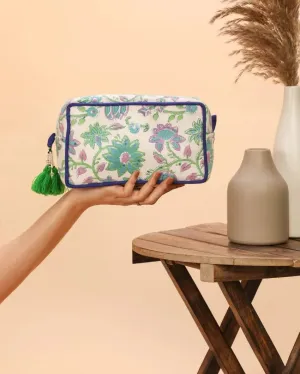 Versatile and Stylish Zahra Multi-Utility Cotton Pouch | 9 x 4.5 inches