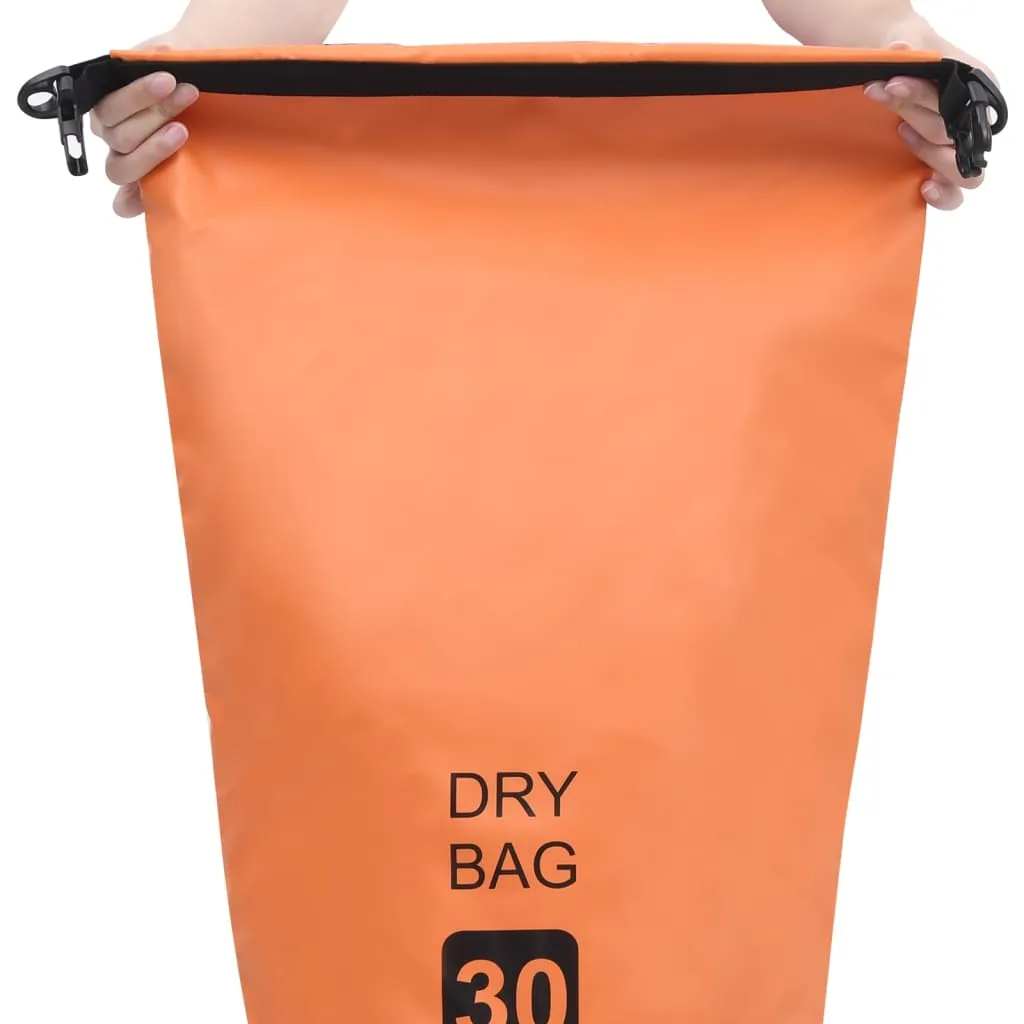 vidaXL Dry Bag Orange 30 L PVC