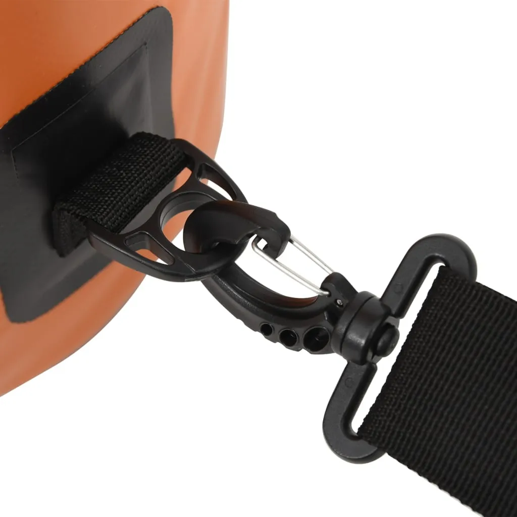vidaXL Dry Bag with Zipper Orange 15 L PVC