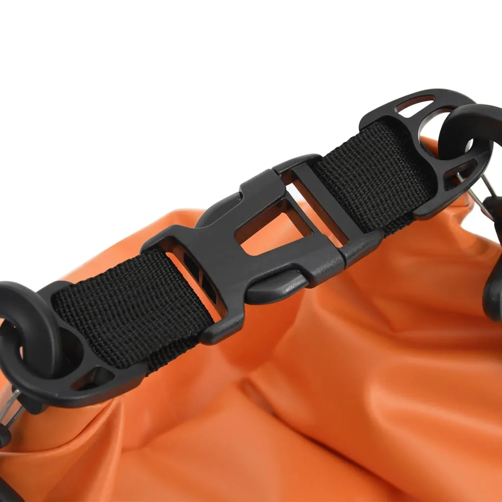 vidaXL Dry Bag with Zipper Orange 15 L PVC