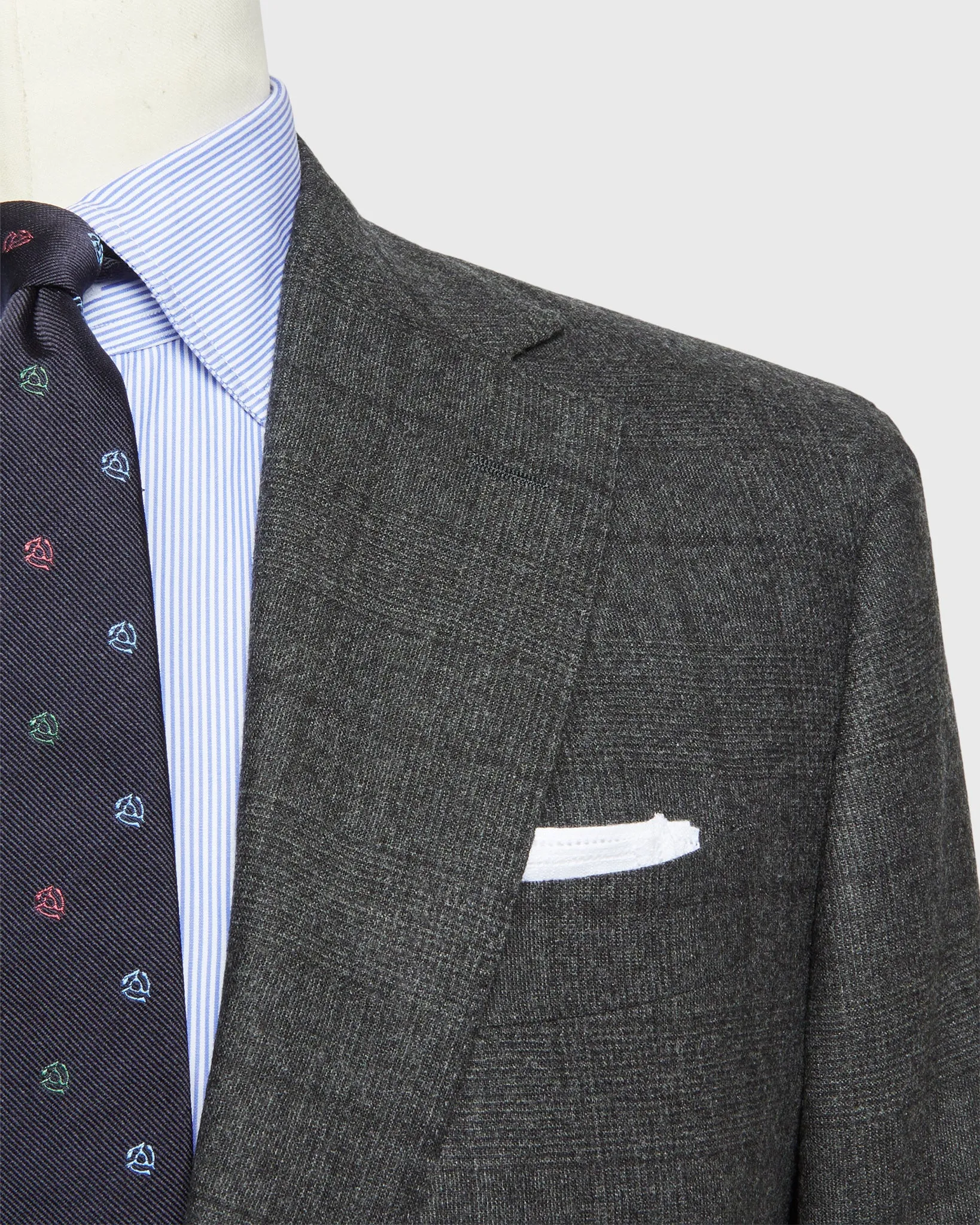 Virgil No. 2 Suit in Charcoal Glen Plaid Flannel