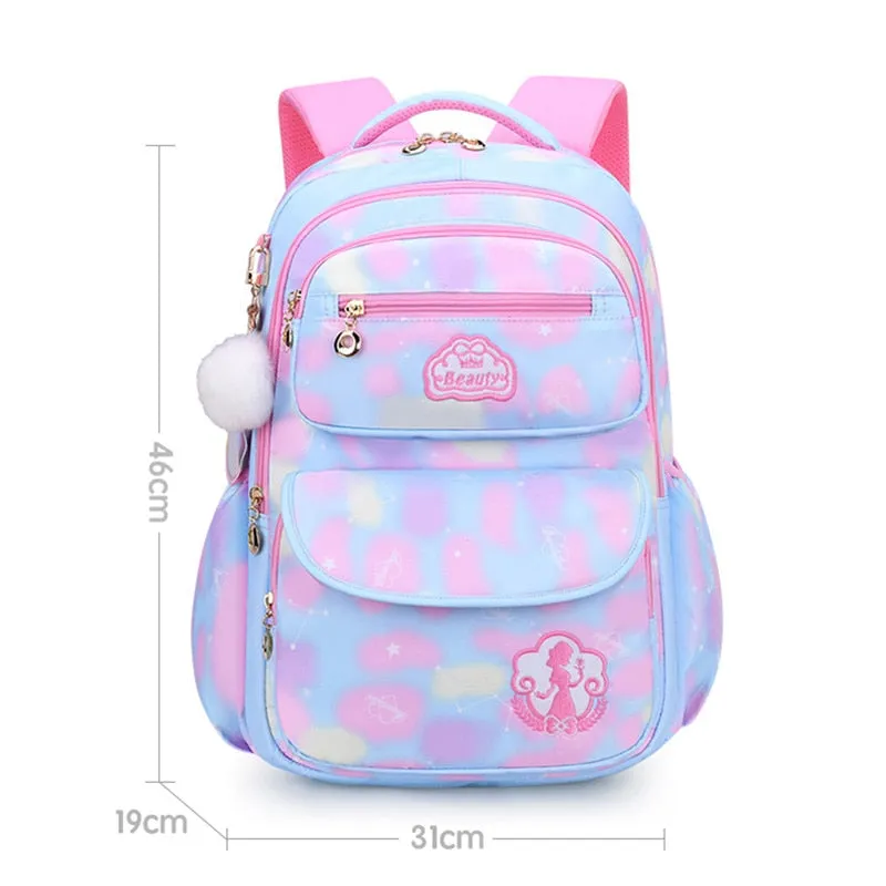 Wenkouban Cute Girls School Bags Children Primary School Backpack satchel kids book bag Princess Schoolbag Mochila Infantil 2 szies