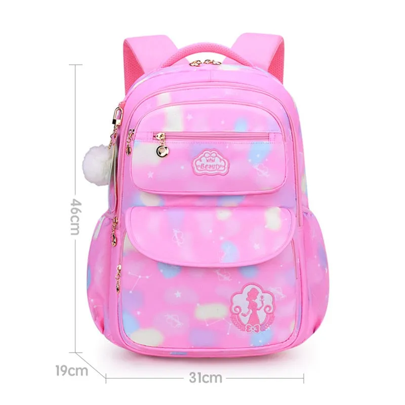 Wenkouban Cute Girls School Bags Children Primary School Backpack satchel kids book bag Princess Schoolbag Mochila Infantil 2 szies