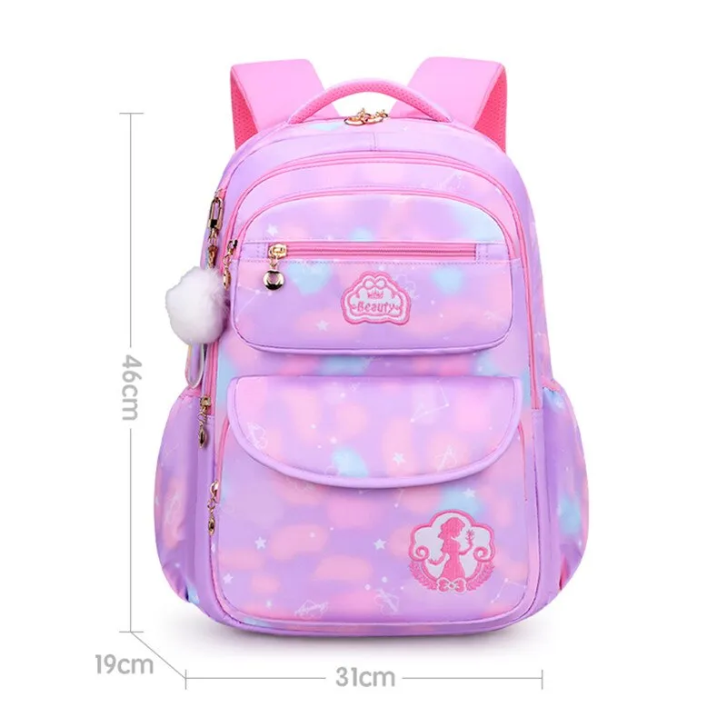 Wenkouban Cute Girls School Bags Children Primary School Backpack satchel kids book bag Princess Schoolbag Mochila Infantil 2 szies