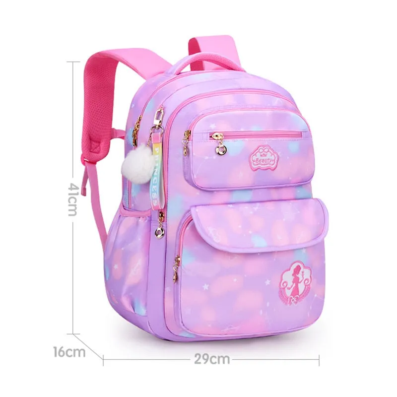 Wenkouban Cute Girls School Bags Children Primary School Backpack satchel kids book bag Princess Schoolbag Mochila Infantil 2 szies