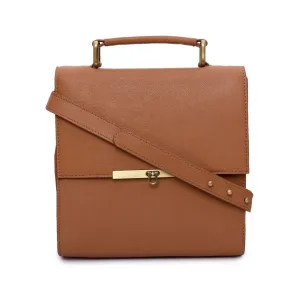 Women's Leather Crossbody Bag - PRU1366